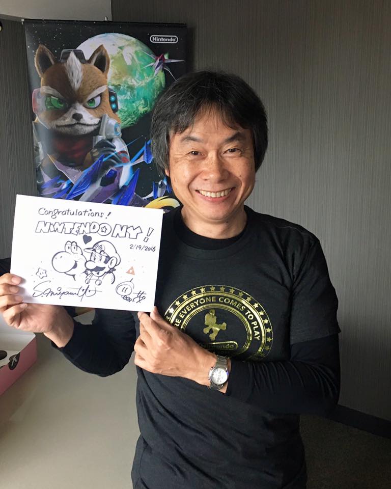 Anche Shigeru Miyamoto ha voluto esserci... a modo suo!