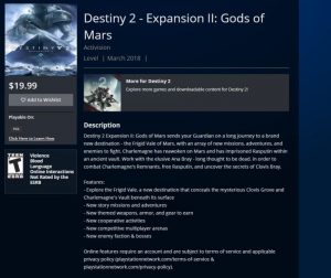 Destiny 2 Gods of Mars Leak