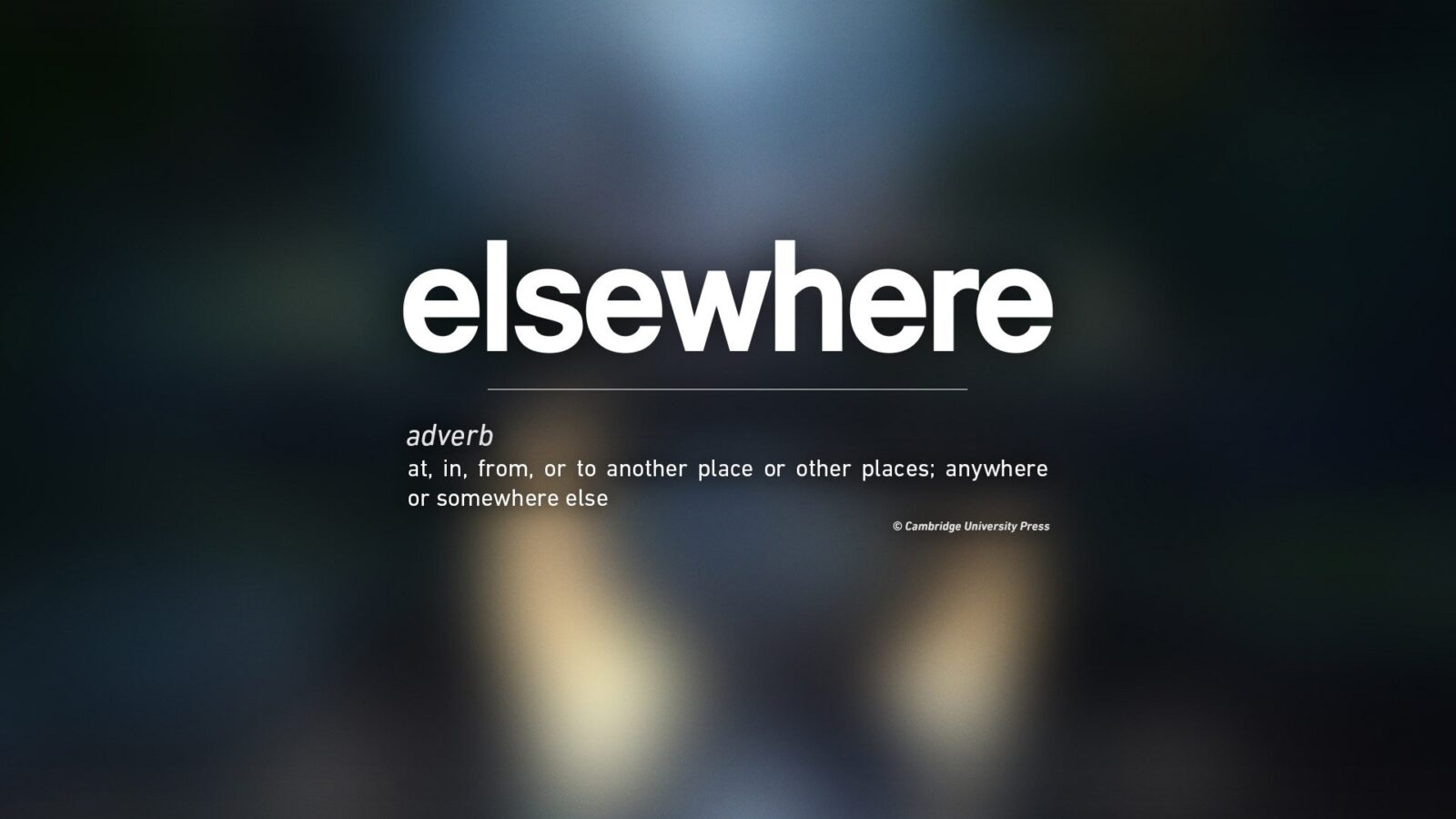 Elsewhere Entertainment