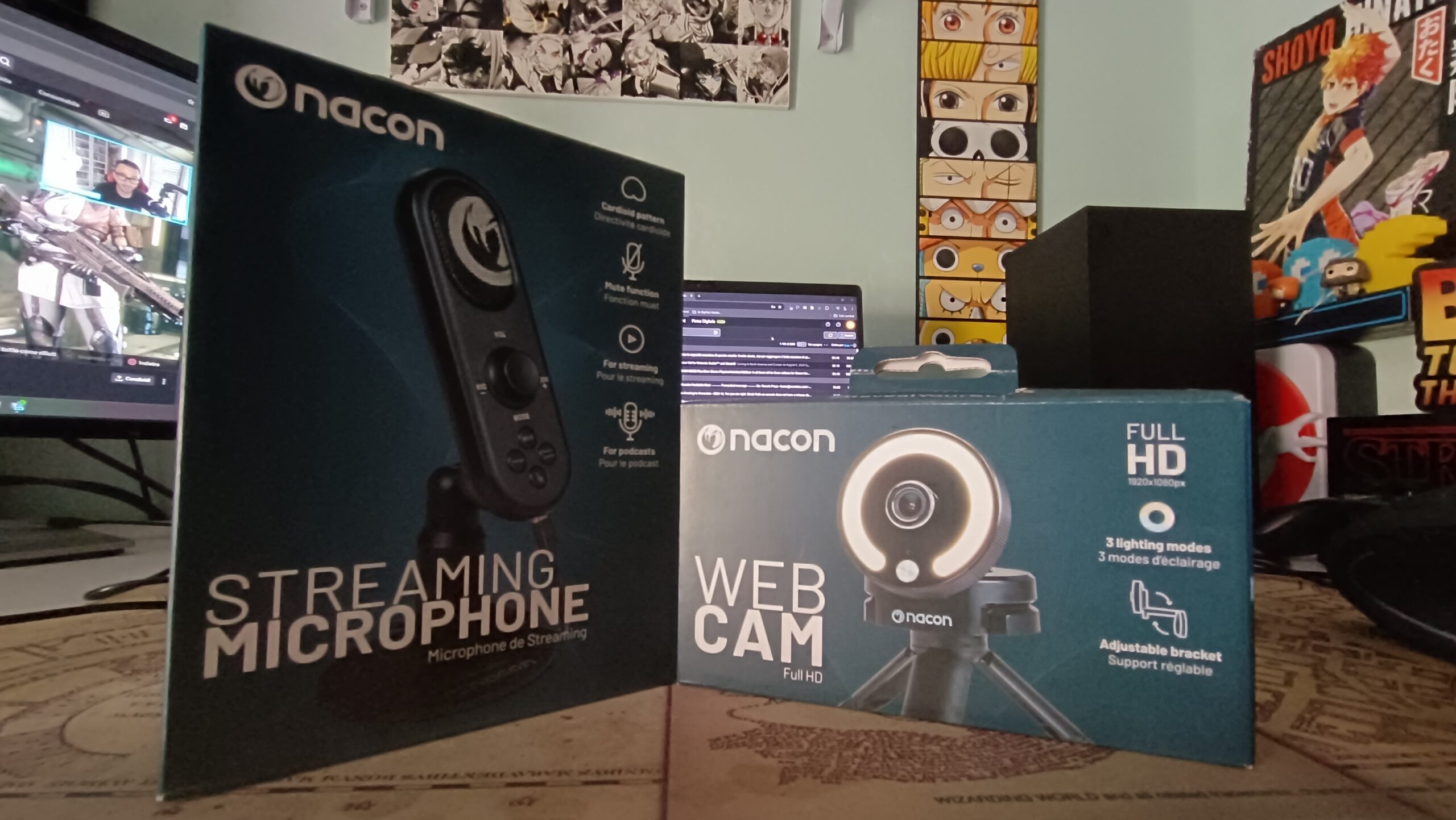 Nacon Webcam Full HD e Streaming Microphone