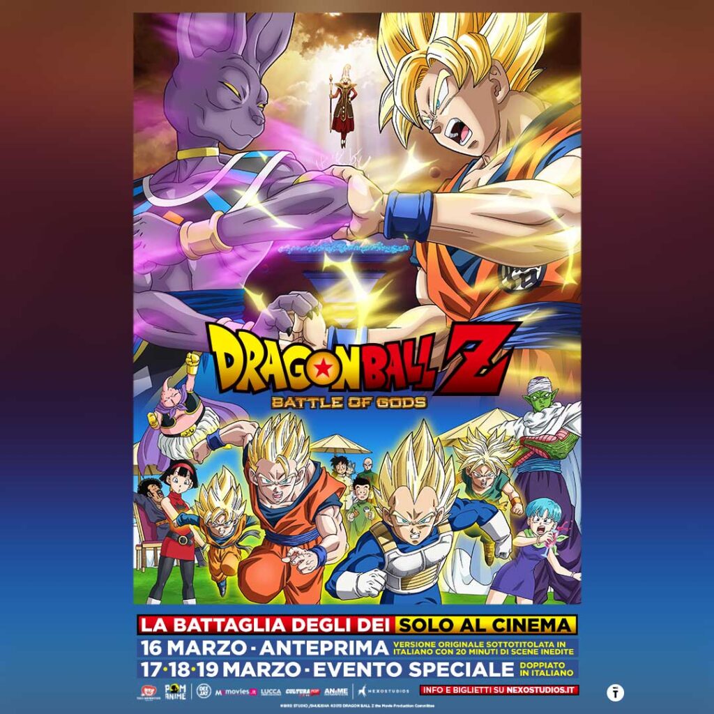 Dragon Ball Z La Battaglia degli Dei torna al cinema